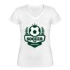 Playera Dama: Algodón Peinado Cuello V Miniatura