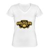 Playera Dama: Algodón Peinado Cuello V Miniatura