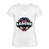 Playera Dama: Algodón Peinado Cuello V Miniatura