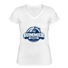 Playera Dama: Algodón Peinado Cuello V Miniatura