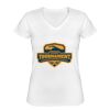 Playera Dama: Algodón Peinado Cuello V Miniatura