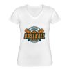 Playera Dama: Algodón Peinado Cuello V Miniatura