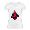 Playera Dama: Algodón Peinado Cuello V Miniatura