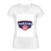 Playera Dama: Algodón Peinado Cuello V Miniatura