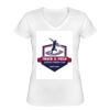Playera Dama: Algodón Peinado Cuello V Miniatura