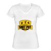 Playera Dama: Algodón Peinado Cuello V Miniatura