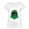 Playera Dama: Algodón Peinado Cuello V Miniatura