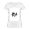 Playera Dama: Algodón Peinado Cuello V Miniatura