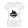 Playera Dama: Algodón Peinado Cuello V Miniatura