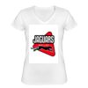 Playera Dama: Algodón Peinado Cuello V Miniatura
