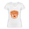 Playera Dama: Algodón Peinado Cuello V Miniatura