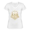 Playera Dama: Algodón Peinado Cuello V Miniatura