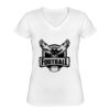 Playera Dama: Algodón Peinado Cuello V Miniatura