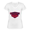 Playera Dama: Algodón Peinado Cuello V Miniatura