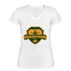 Playera Dama: Algodón Peinado Cuello V Miniatura