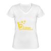 Playera Dama: Algodón Peinado Cuello V Miniatura