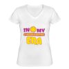Playera Dama: Algodón Peinado Cuello V Miniatura