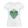 Playera Dama: Algodón Peinado Cuello V Miniatura