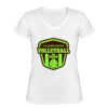 Playera Dama: Algodón Peinado Cuello V Miniatura