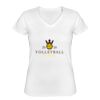 Playera Dama: Algodón Peinado Cuello V Miniatura