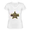 Playera Dama: Algodón Peinado Cuello V Miniatura