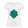 Playera Dama: Algodón Peinado Cuello V Miniatura