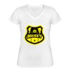 Playera Dama: Algodón Peinado Cuello V Miniatura