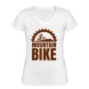 Playera Dama: Algodón Peinado Cuello V Miniatura