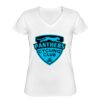 Playera Dama: Algodón Peinado Cuello V Miniatura