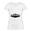 Playera Dama: Algodón Peinado Cuello V Miniatura