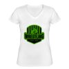 Playera Dama: Algodón Peinado Cuello V Miniatura