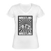 Playera Dama: Algodón Peinado Cuello V Miniatura