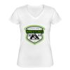 Playera Dama: Algodón Peinado Cuello V Miniatura