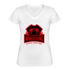 Playera Dama: Algodón Peinado Cuello V Miniatura