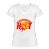 Playera Dama: Algodón Peinado Cuello V Miniatura