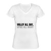 Playera Dama: Algodón Peinado Cuello V Miniatura