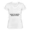 Playera Dama: Algodón Peinado Cuello V Miniatura