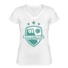 Playera Dama: Algodón Peinado Cuello V Miniatura