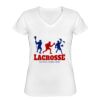 Playera Dama: Algodón Peinado Cuello V Miniatura