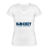 Playera Dama: Algodón Peinado Cuello V Miniatura