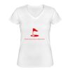 Playera Dama: Algodón Peinado Cuello V Miniatura