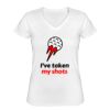 Playera Dama: Algodón Peinado Cuello V Miniatura