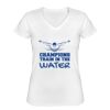 Playera Dama: Algodón Peinado Cuello V Miniatura