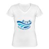 Playera Dama: Algodón Peinado Cuello V Miniatura