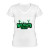 Playera Dama: Algodón Peinado Cuello V Miniatura