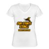 Playera Dama: Algodón Peinado Cuello V Miniatura