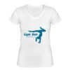 Playera Dama: Algodón Peinado Cuello V Miniatura