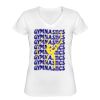 Playera Dama: Algodón Peinado Cuello V Miniatura